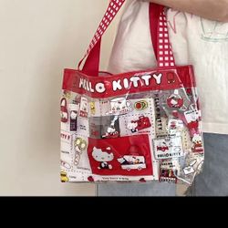 New Clear Hello Kitty Transparent Tote