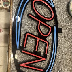 New Neon Open Sign