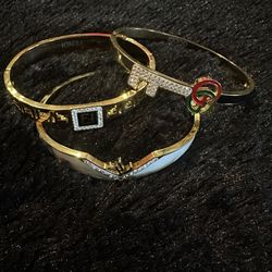 3 Designer bracelets 