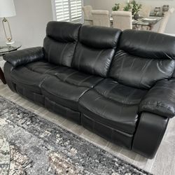 Sofa, Loveseat & Recliner- Leather