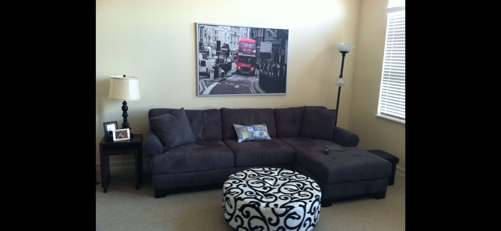 Gray Sofa With Chaise Lounger