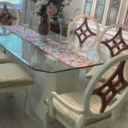 Dining Room Set With China  5  Foot Wide -8 Foot Height 