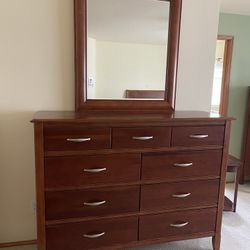 Bedroom Dresser and Mirror 