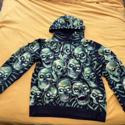 Supreme Green Skull Pile Hoodie