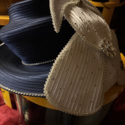 Blue And Silver Hat