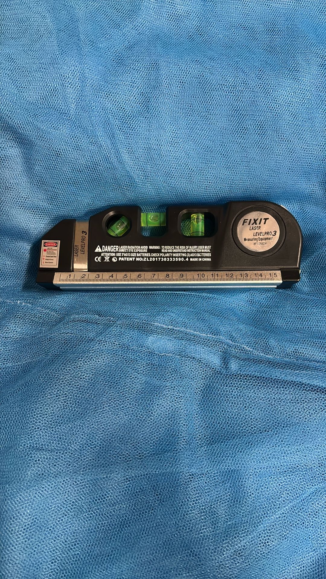 Black Laser Level Line Tool Multipurpose Laser Level Kit Standard Cross Line Laser