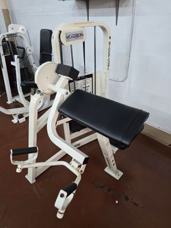 Cybex bicep curl with swivel handles commercial gym equipment exercise fitness