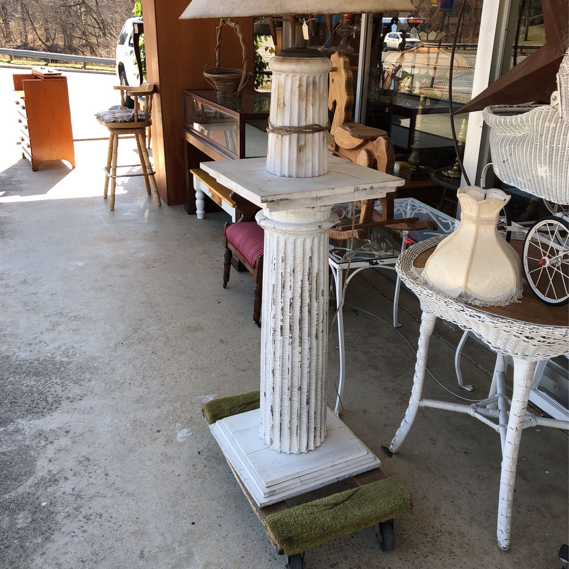 Floor Lamp From Old Collum