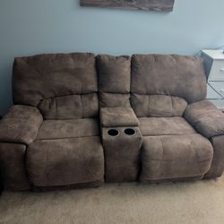 Dual Reclining Microfiber Couch
