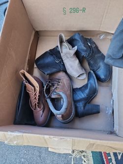 Lot Of 11 Pairs Of Shoes/ Boots