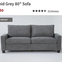 80" Living Spaces Sofa