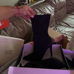 Black Boot Heels 7 1/2