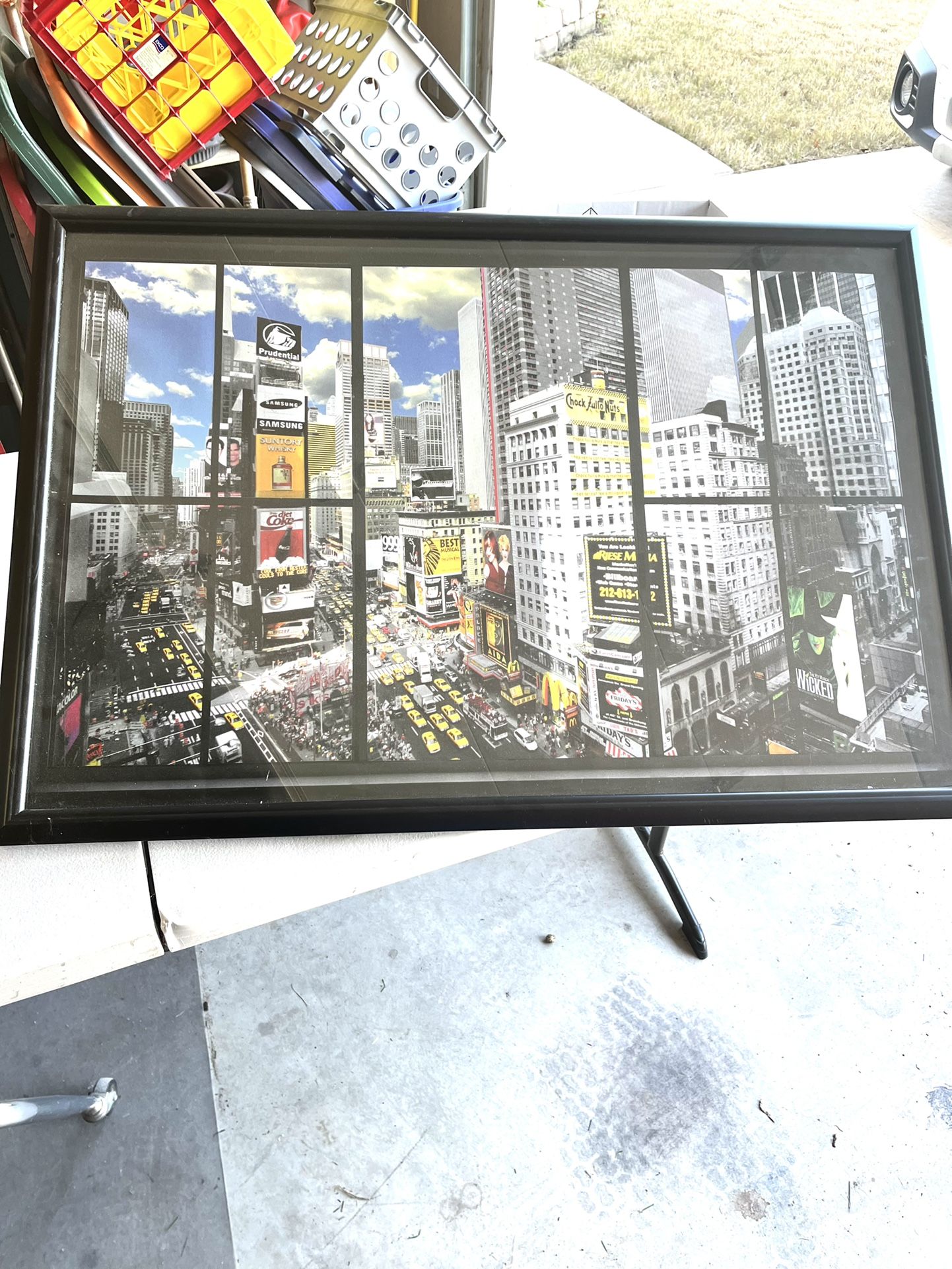 26 X 38 Picture Of New York Frame Included