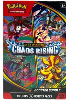 Brand new Pokémon TCG: Mega Evolution—Chaos Rising Booster Bundle!