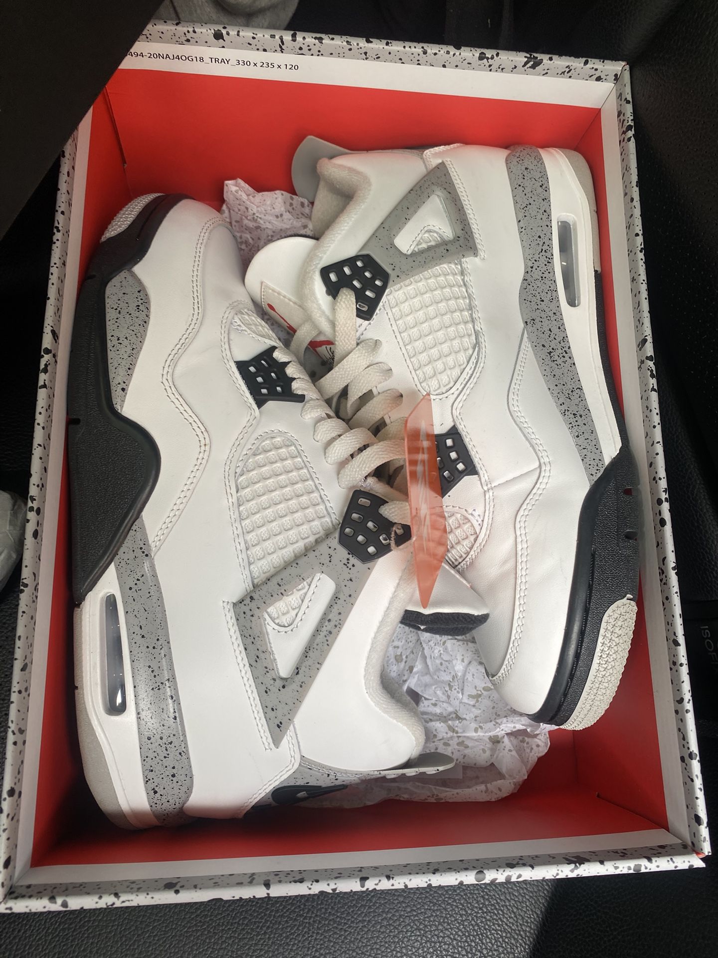 Air Jordan Retro 4 “white Cement” 180$