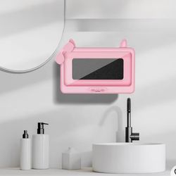 Shower Phone Holder Waterproof, 360° rotatable Adjustable rain Phone case，Waterproof and Anti-Fog Sensitive Touch Screen，Suitable for Bathroom Wall Mi