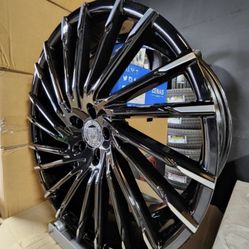 22 INCH NEW WHEELS LEXANI WRAITH FOR MERCEDES BENZ BENTLEY MASERATI WITH NEW TIRES !!!
