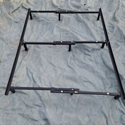 Black Metal Adjustable Bed Frame Twin Full Queen Missing Screws And Wing Nuts