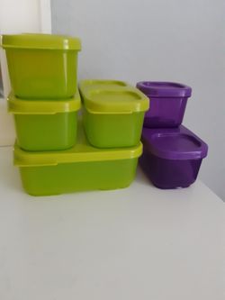 RUBBERMAID FOOD CONTAINERS (Made In USA) Some Never Used, Neon Colors , All Set For $15