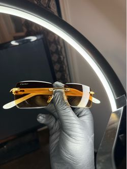 Buffalo frame brown cartiers sunglasses