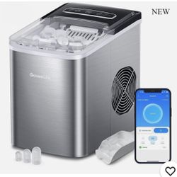 GoveeLife Smart Countertop Ice Makers, Portable Ice Maker Machine, Silver