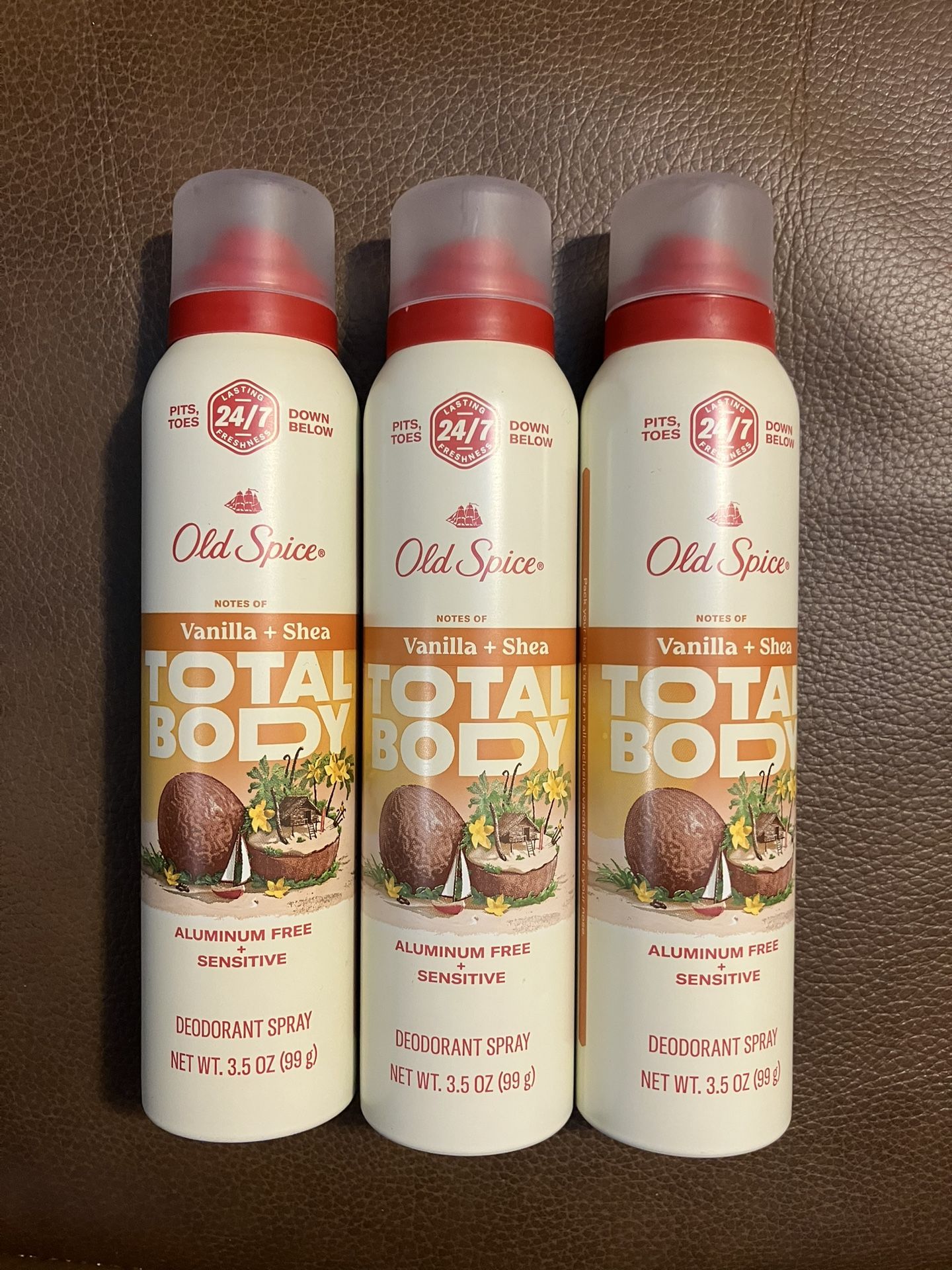 Old Spice Vanilla & Shea Total Body Deodorant Spray