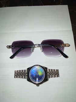 Watch and glasses