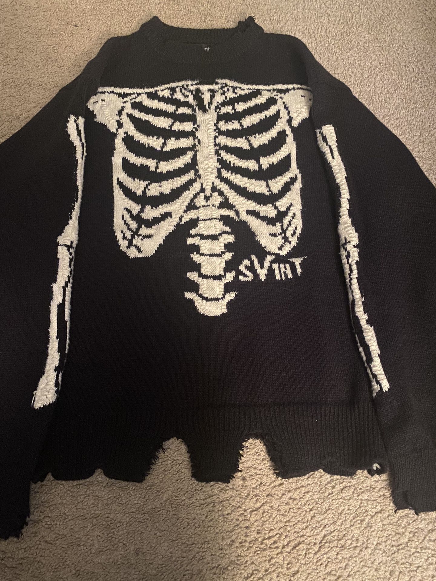 Saint Michael x VLONE Bone Knit Sweater