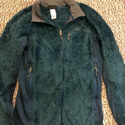 Patagonia Full Zip-up Fleece Jacket Adult Size S Emerald Green