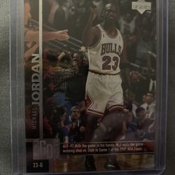 Man condition graded, Michael Jordon cards if you’re interested take a look and if you was really serious, you can come over and look. I’ll send you p