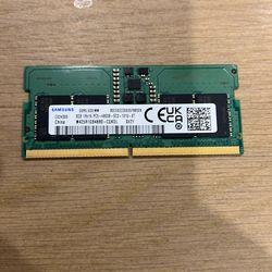 Samsung 8GB DDR5‑4800 SODIMM RAM PC5 Laptop Memory 1Rx16 (M425R1GB4BB0-CQKOL)