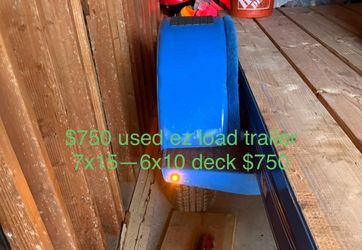 Used 7x15 — single axle ez load trailer 6x10 deck $750