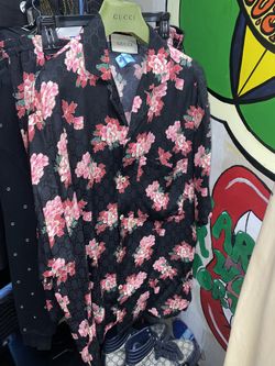Gucci Peony Floral Button-Down - Size 46EU