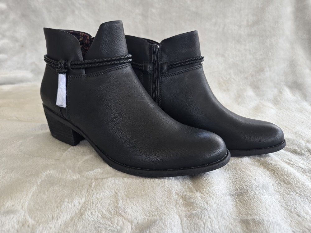 LADIES BOOTS BOC LINDSAY BLACK SIZE 10 MEDIUM NWT