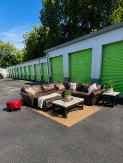 Top Grain Leather 5-Piece Sectional Free Delivery Available