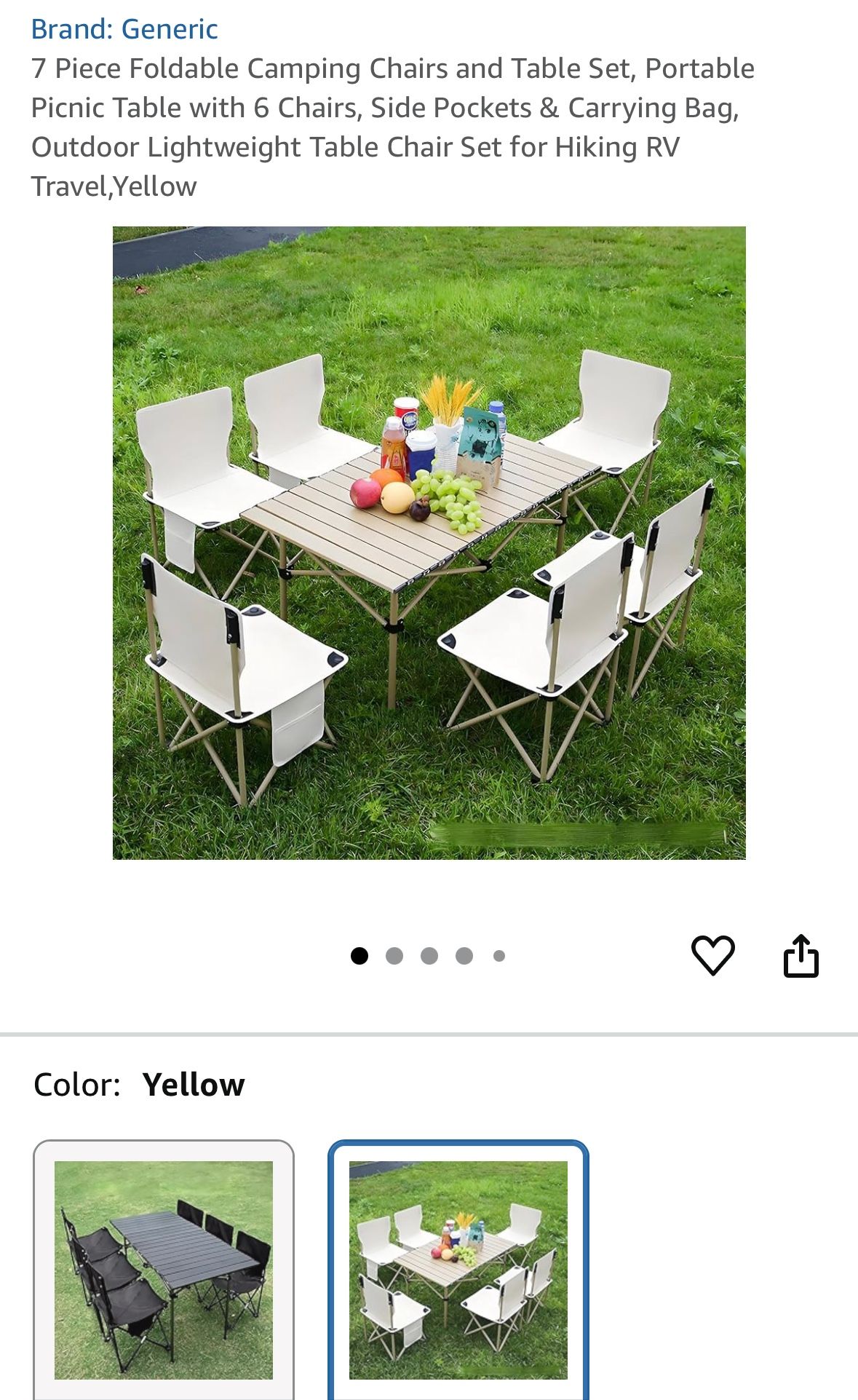 Camping Chairs and Folding Table