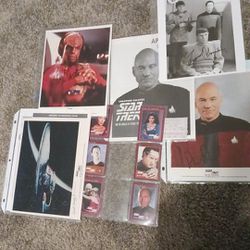 Autographed Stark Trek Stars Headshots Plus More