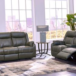 Sofa Couch with Double Recliner