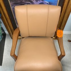 2-peanut Butter Leather Armchairs