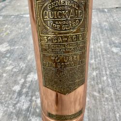 Antique Copper Fire Extinguisher