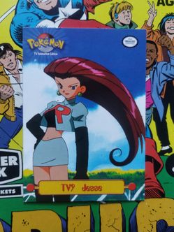 1999 Topps Pokémon TV Animation Edition card featuring Jesse.