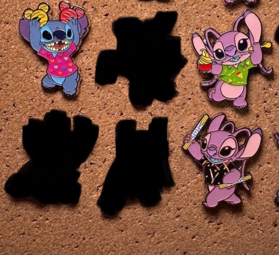 2025 Disney Parks Stitch Attacks Snacks Mystery Pin Set Bundle (Stitch & Angel)