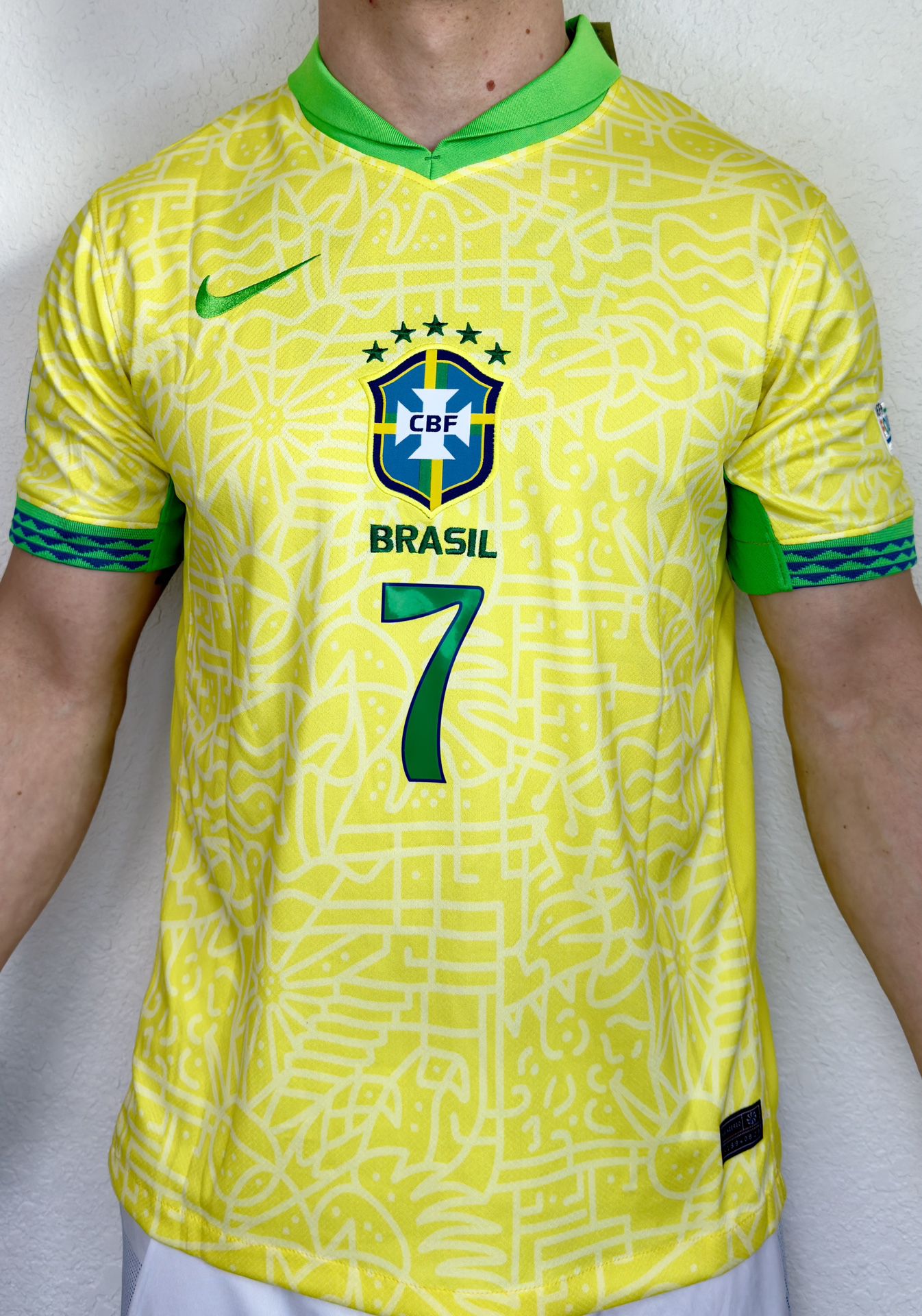 Vini Jr Brasil Soccer Jerseys Edición Copa America 2024
