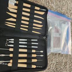 Clay Tools, & Left Over Clay