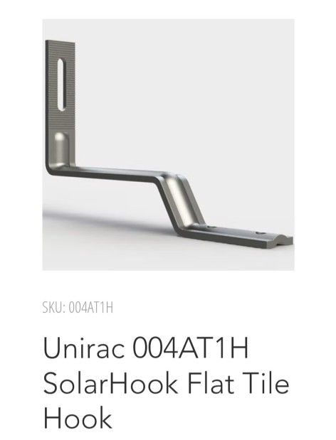 Unirac SOLAR HOOK - $5