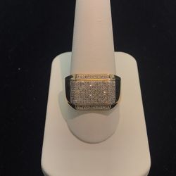 10k Gold Diamond Ring New 