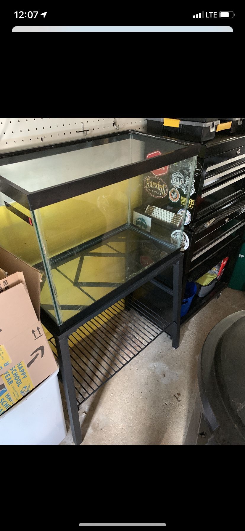 Fish tank with stand