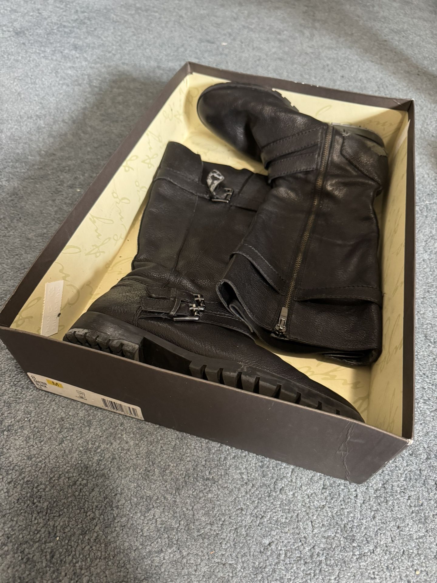 Enzo Angolini Black Leather Boots