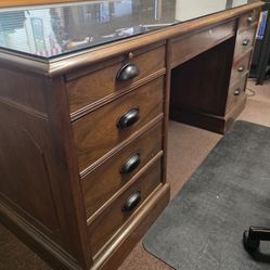 Executive Desk and Credenza