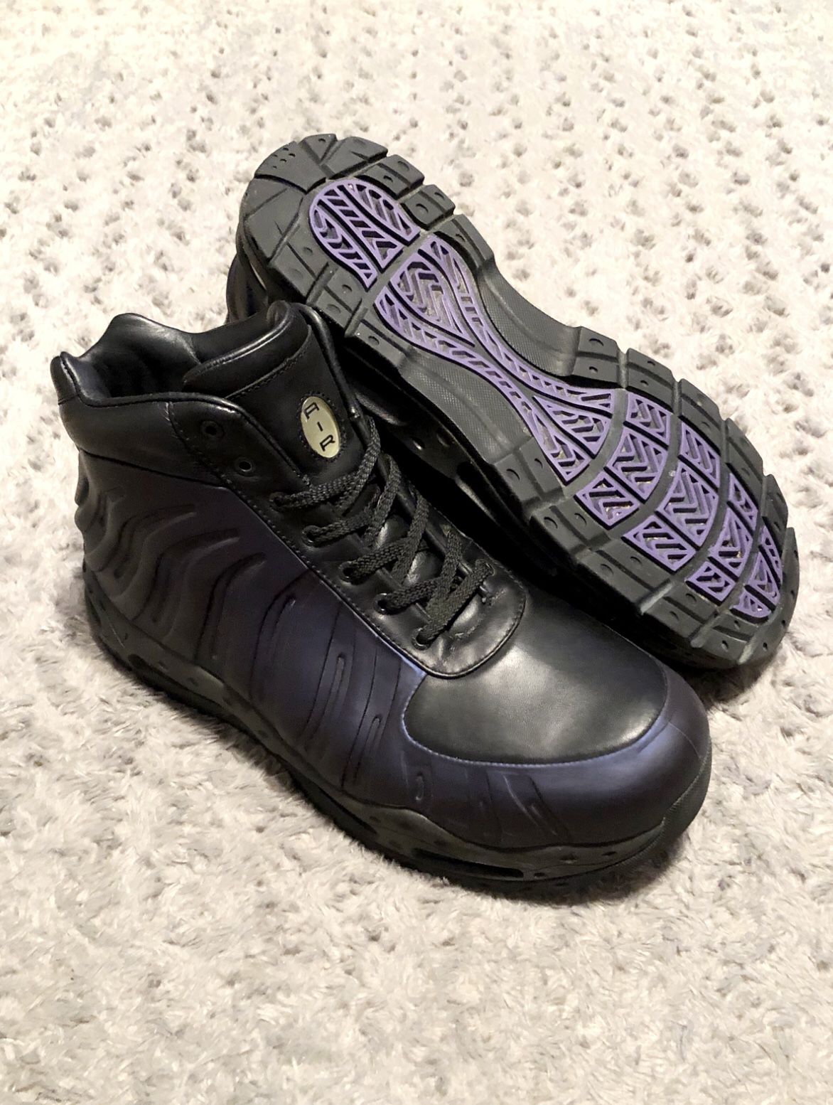 Men’s Nike Air Max ACG paid $280 Size 12 Like new condition. Color: Varsity Purple Black-Black Egg plant. Foam Dome sneaker/boots. Style # 333791